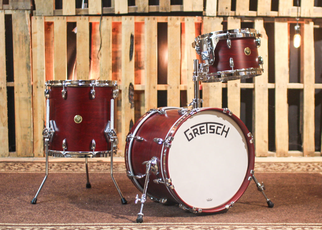 Gretsch Broadkaster Satin Rosewood Drum Set - 18,12,14 - SO