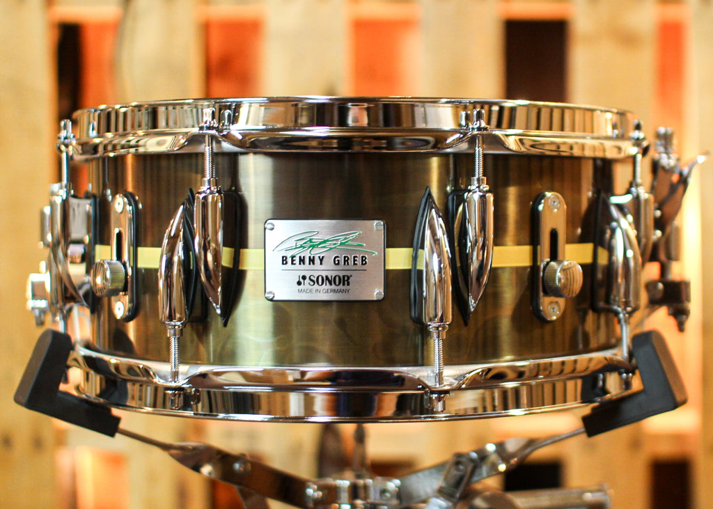 Sonor 13x5.75 Benny Greb Signature Brass Snare Drum – The Drum Shop