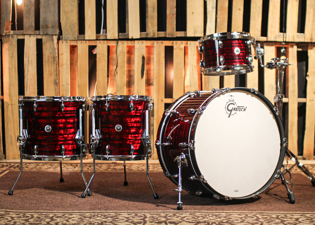 Gretsch Brooklyn Ruby Red Pearl Drum Set 14x24 8x12 14x14 14x16 SO The Drum Shop