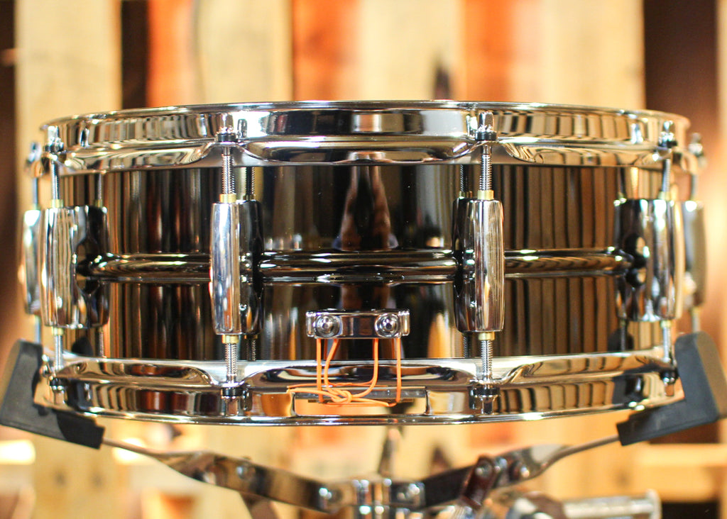 STA1450BR Sensitone Black Nickel-Plated Brass Snare Drum - Slagverket