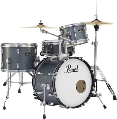 Pearl Road Show 4-Piece Drum Set with Cymbals and Hardware - Charcoal Metallic