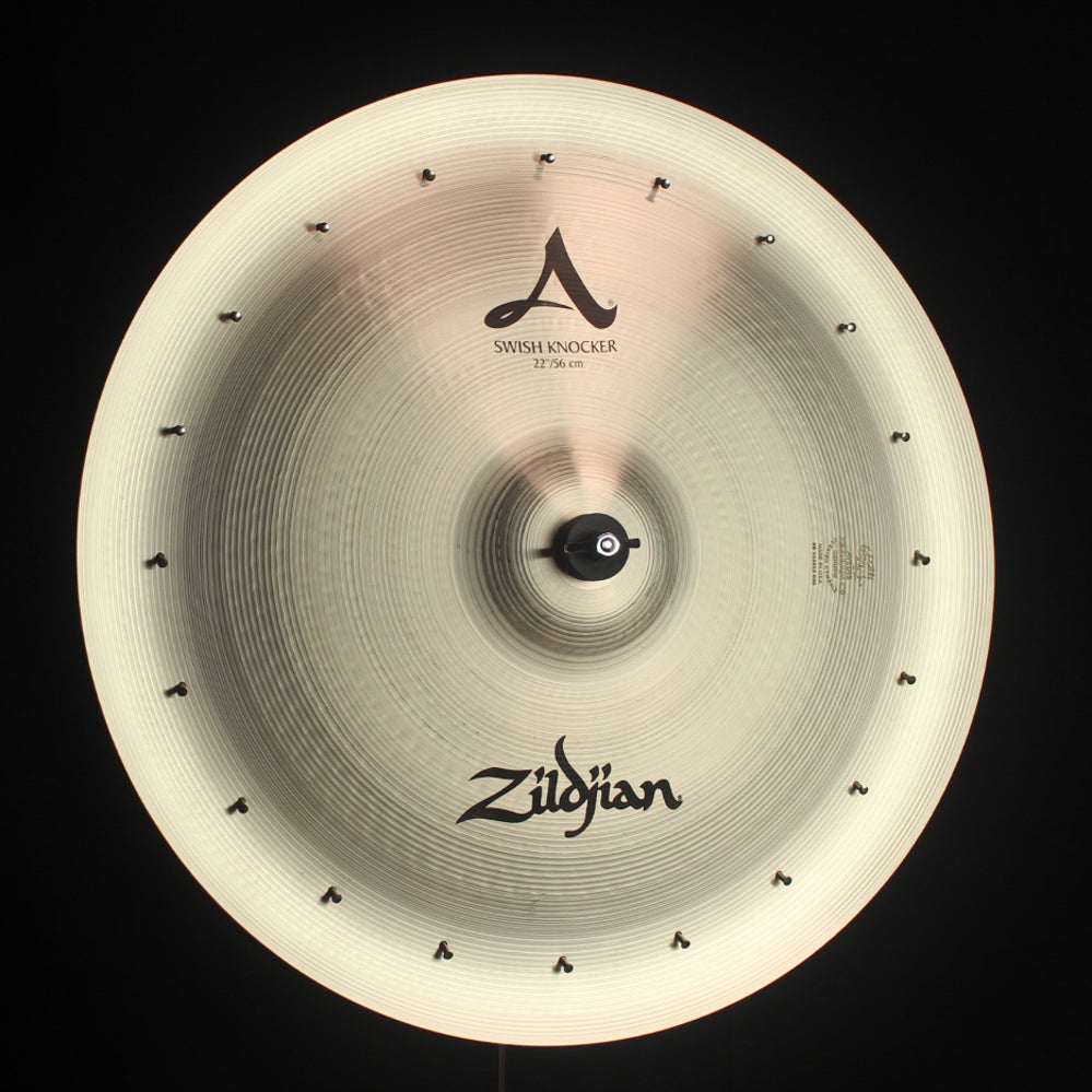 Zildjian 22" A Swish Knocker w/ 20 Rivets 2579g The Drum Shop
