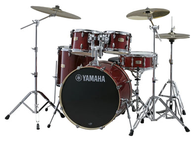 Yamaha Stage Custom Birch Cranberry Red Drum Set - 20x17,10x7,12x8,14x13,14x5.5