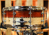 Craviotto 5.5x14 Private Reserve 10-Lug Stacked Padauk/Birdseye Lacquer w/ Walnut Inlay Snare Drum