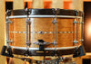 Craviotto 6.5x14 Custom Shop 10-Lug Mahogany Satin Oil Wood Hoops Snare Drum