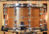 Craviotto 8x14 Custom Shop 20-Lug Mahogany Satin Oil w/ Walnut Inlay Snare Drum