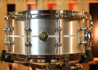 Gretsch 6.5x14 USA Custom Solid Aluminum Snare Drum w/ Tube Lugs - G4164SAT