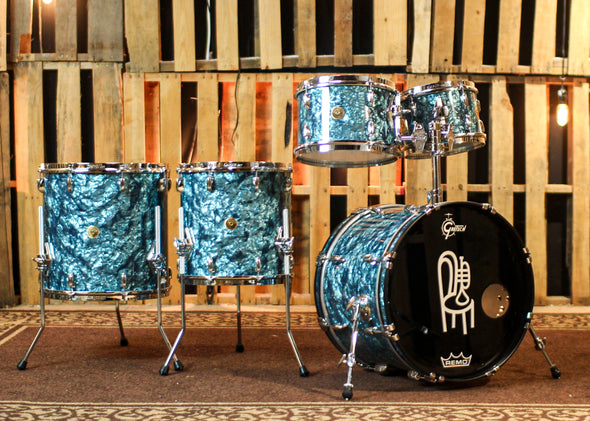 Gretsch Broadkaster Turquoise Pearl Drum Set - 20,10,12,14,16 - SO#1343857