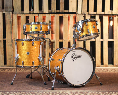 Gretsch Brooklyn Gold Sparkle Drum Set - 14x18, 8x12, 14x14, 5x14 - SO#1344353
