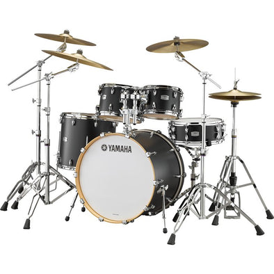 Yamaha Tour Custom Maple Licorice Satin Drum Set - 20x15,10x7,12x8,14x13