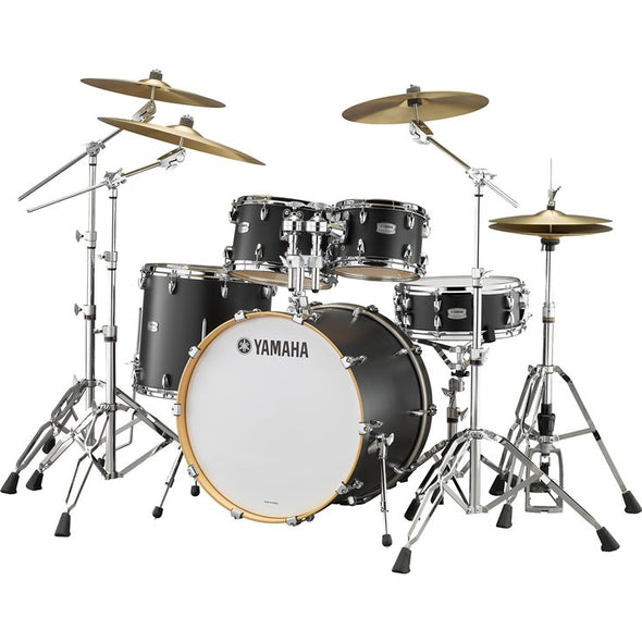 Yamaha Tour Custom Maple Licorice Satin Drum Set - 22x16,10x7,12x8,16x15