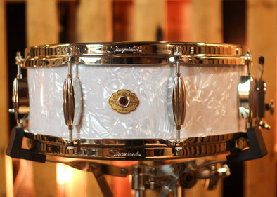 Slingerland 5.5x14 Radio King Artist White Marine Pearl Snare Drum