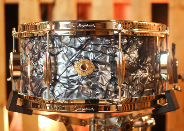 Slingerland 6.5x14 Radio King Artist Black Diamond Pearl Snare Drum