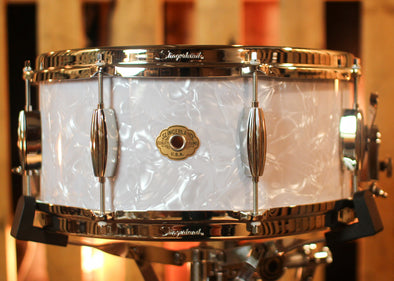 Slingerland 6.5x14 Radio King Artist White Marine Pearl Snare Drum