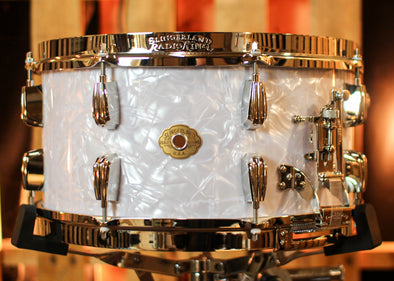 Slingerland 7x14 Radio King White Marine Pearl Snare Drum - #3 of 50