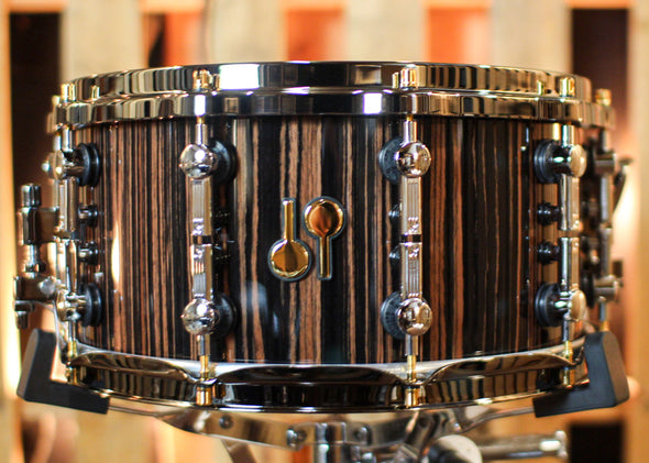 Sonor 14x7 SQ2 Heavy Beech Ebony Veneer High Gloss Snare Drum