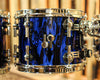 Sonor SQ2 Medium Birch Blue Tribal High Gloss Drum Set - 22,8,10,12,14,16
