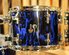 Sonor SQ2 Medium Birch Blue Tribal High Gloss Drum Set - 22,8,10,12,14,16