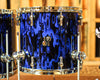 Sonor SQ2 Medium Birch Blue Tribal High Gloss Drum Set - 22,8,10,12,14,16
