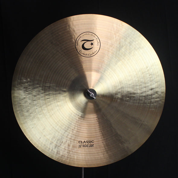 Turkish 22" Classic Light Ride - 2372g