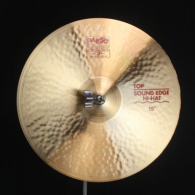Used Paiste 15" 2002 Sound Edge Hi Hats - 1132g/1252g