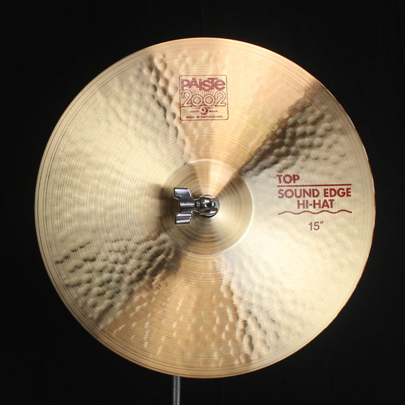 Used Paiste 15" 2002 Sound Edge Hi Hats - 1132g/1252g