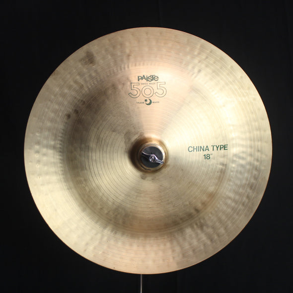 Vintage Paiste 18" 1980's 505 Green Label China - 1203g