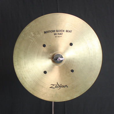 Vintage Zildjian 14" 1980's Pre-Serial A Quick Beat Hi Hat Bottom - 1423g