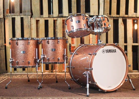 Yamaha Absolute Hybrid Maple Pink Champagne Sparkle Drum Set - 22,10,12,14,16