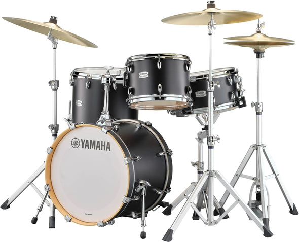 Yamaha Tour Custom Maple Licorice Satin 3-Piece Drum Set - 18x14, 12x8, 14x13