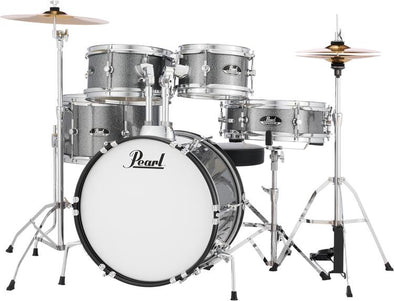 Pearl Roadshow Jr. Drum Set with Hardware and Cymbals Grindstone Sparkle