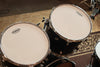 Ludwig Classic Birch Satin Black Drum Set - 22x16, 12x10, 13x11, 16x16, 14x6.5