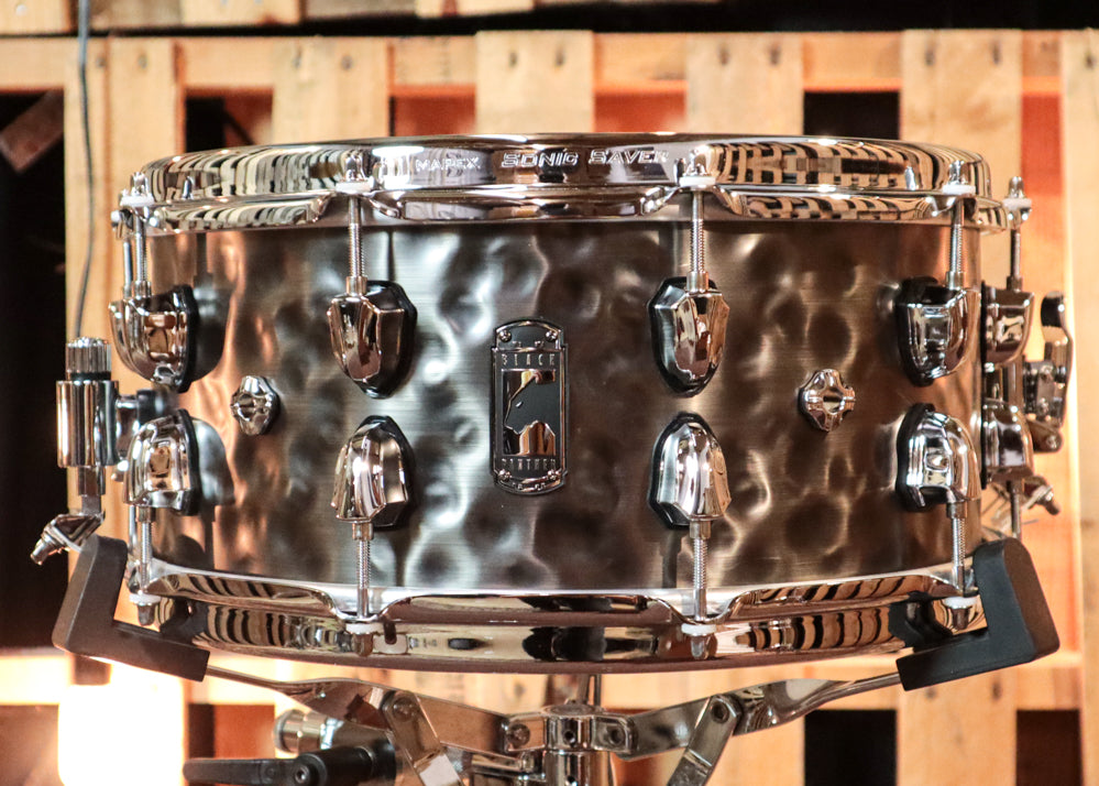 Mapex 14x6.5 Black Panther Persuader Hammered Brass Snare Drum – The Drum  Shop