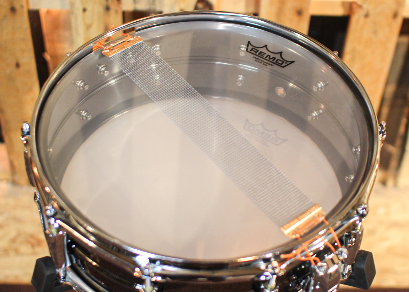 Pearl SensiTone Heritage Alloy 5x14 Beaded 1mm Steel Snare Drum - Forks  Drum Closet