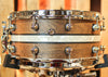 Pearl 14x6.5 Music City Custom Solid Walnut DuoBand Ebony Marine Snare Drum