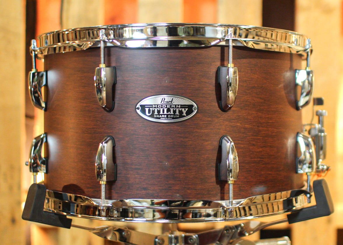 Pearl 14x8 Modern Utility Maple Satin Brown Snare Drum