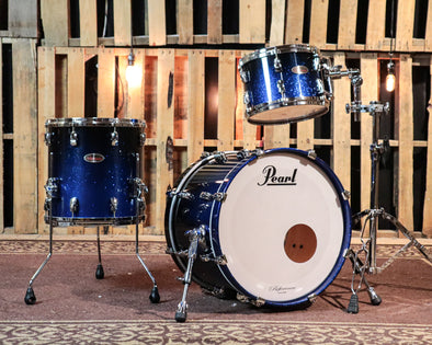 Pearl Reference Ultra Blue Fade Lacquer Drum Set - 20x14, 12x8, 14x14
