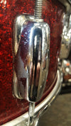 Vintage Slingerland Super Krupa Snare Drum 1960's Red Sparkle (video demo)